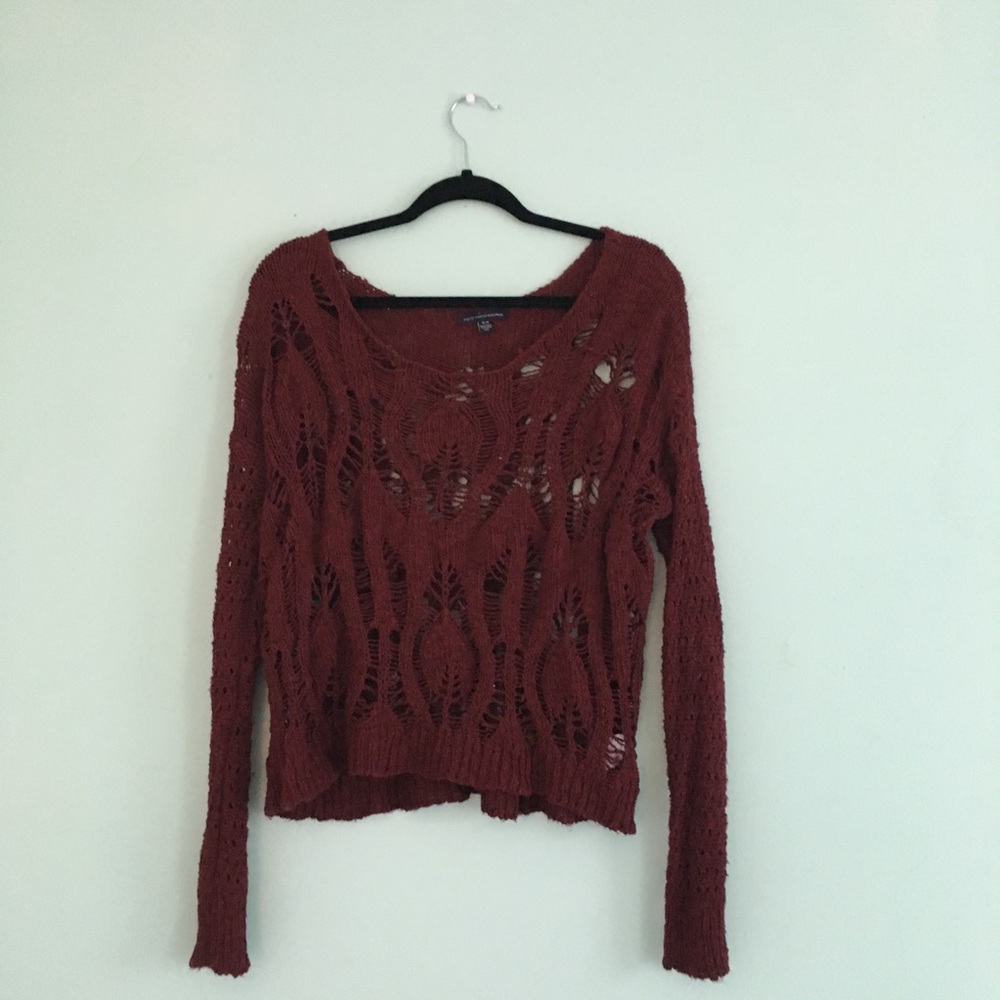 Burgundy American Eagle Sweater